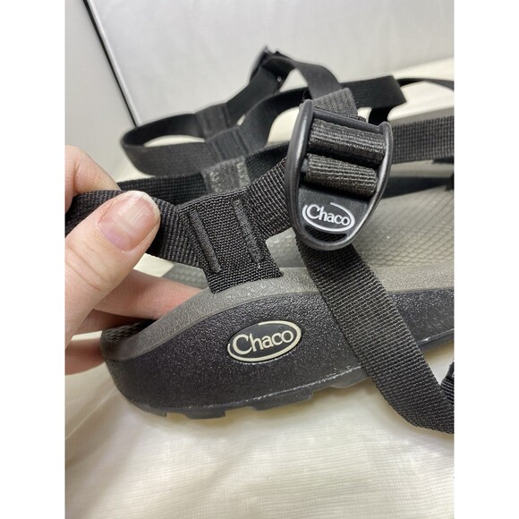 Mens Chaco Z2 Rebar Toe Loop Sport Black Outdoor Hiking Sandals Size 12 - Picture 3 of 6